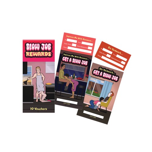 Blow Job Rewards 10 Vouchers for Couples