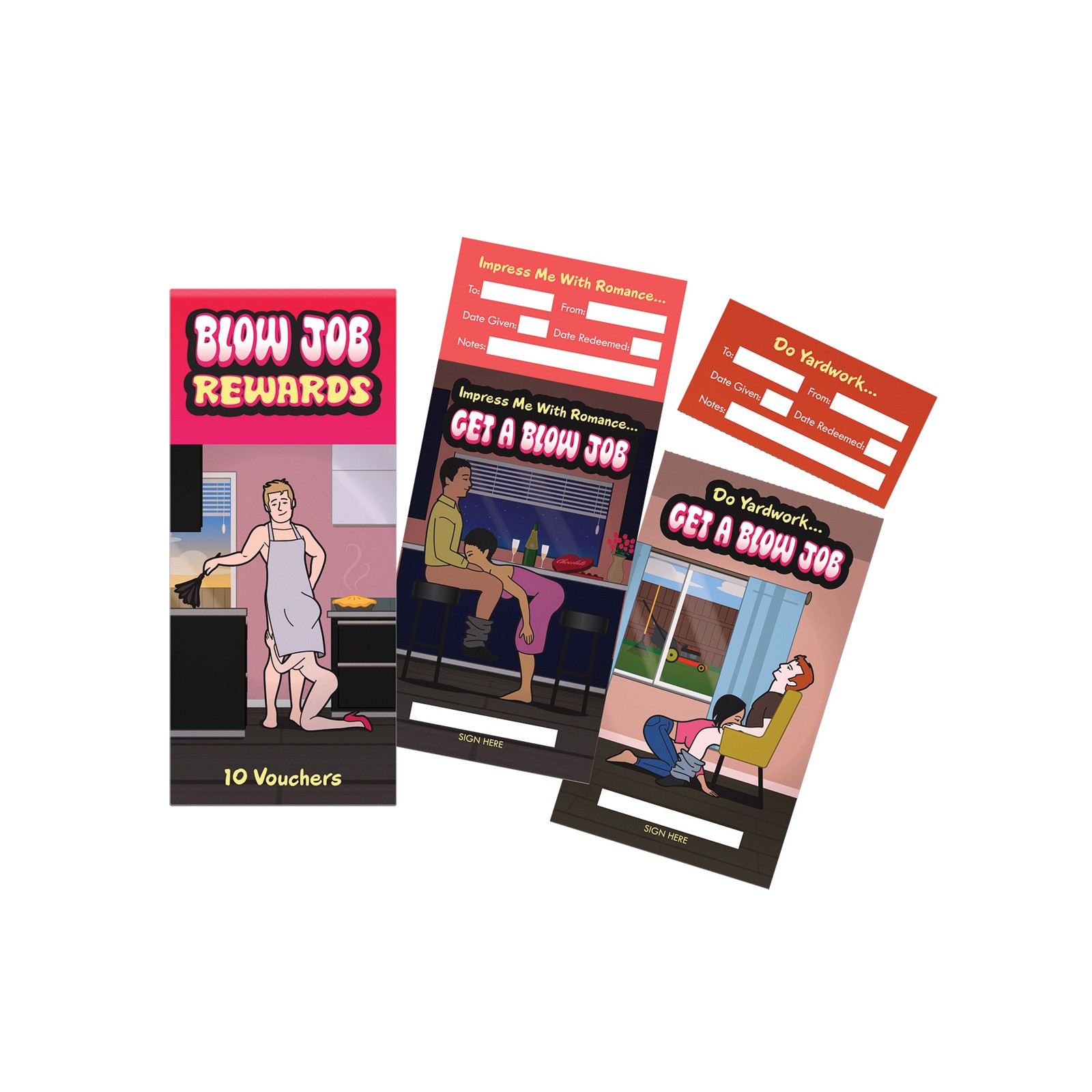 Blow Job Rewards 10 Vouchers for Couples