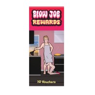 Recompensas Blow Job 10 Cupones para Parejas