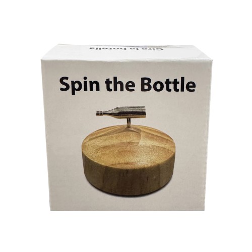 Spin The Bottle Game Silver/Wood