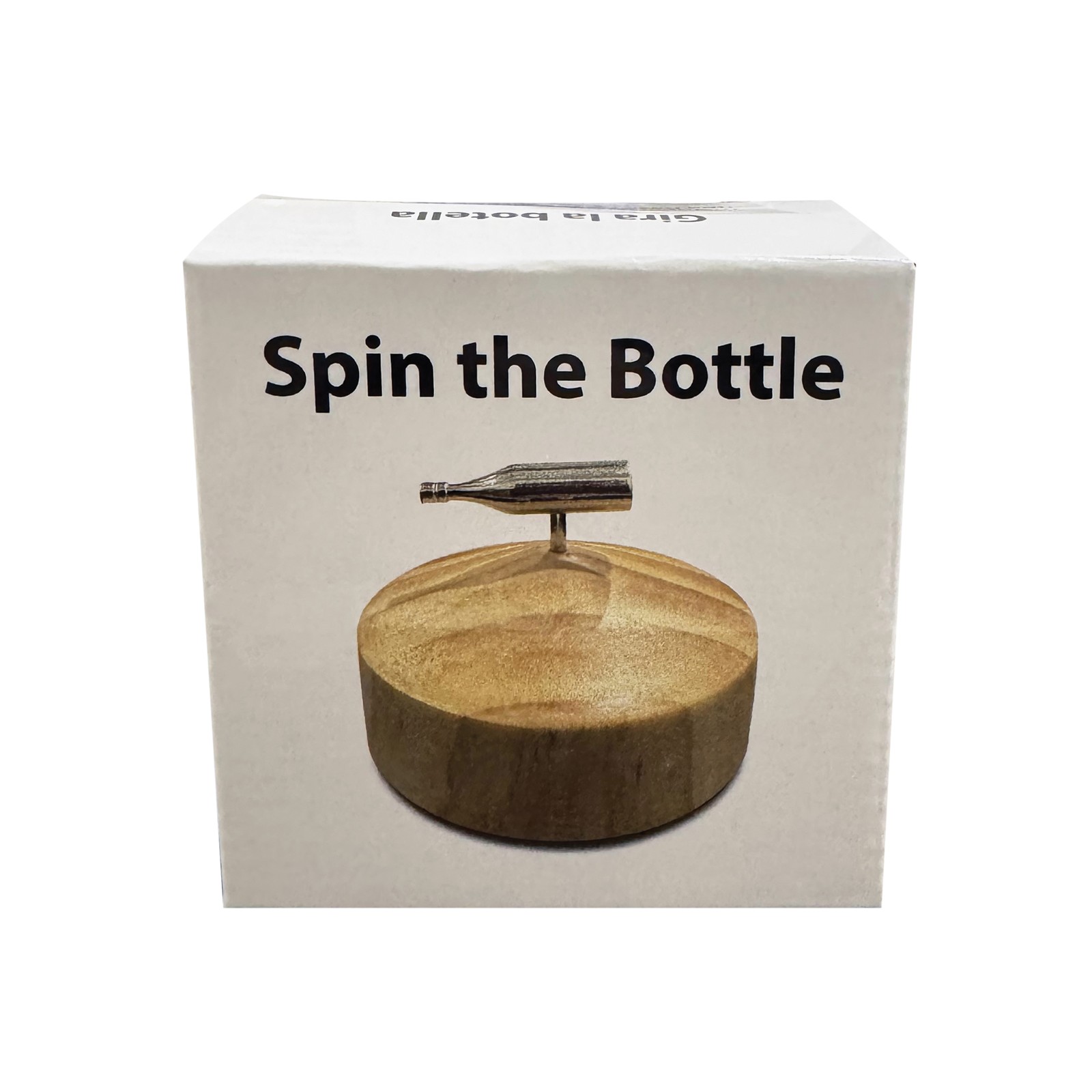 Spin The Bottle Game Silver/Wood