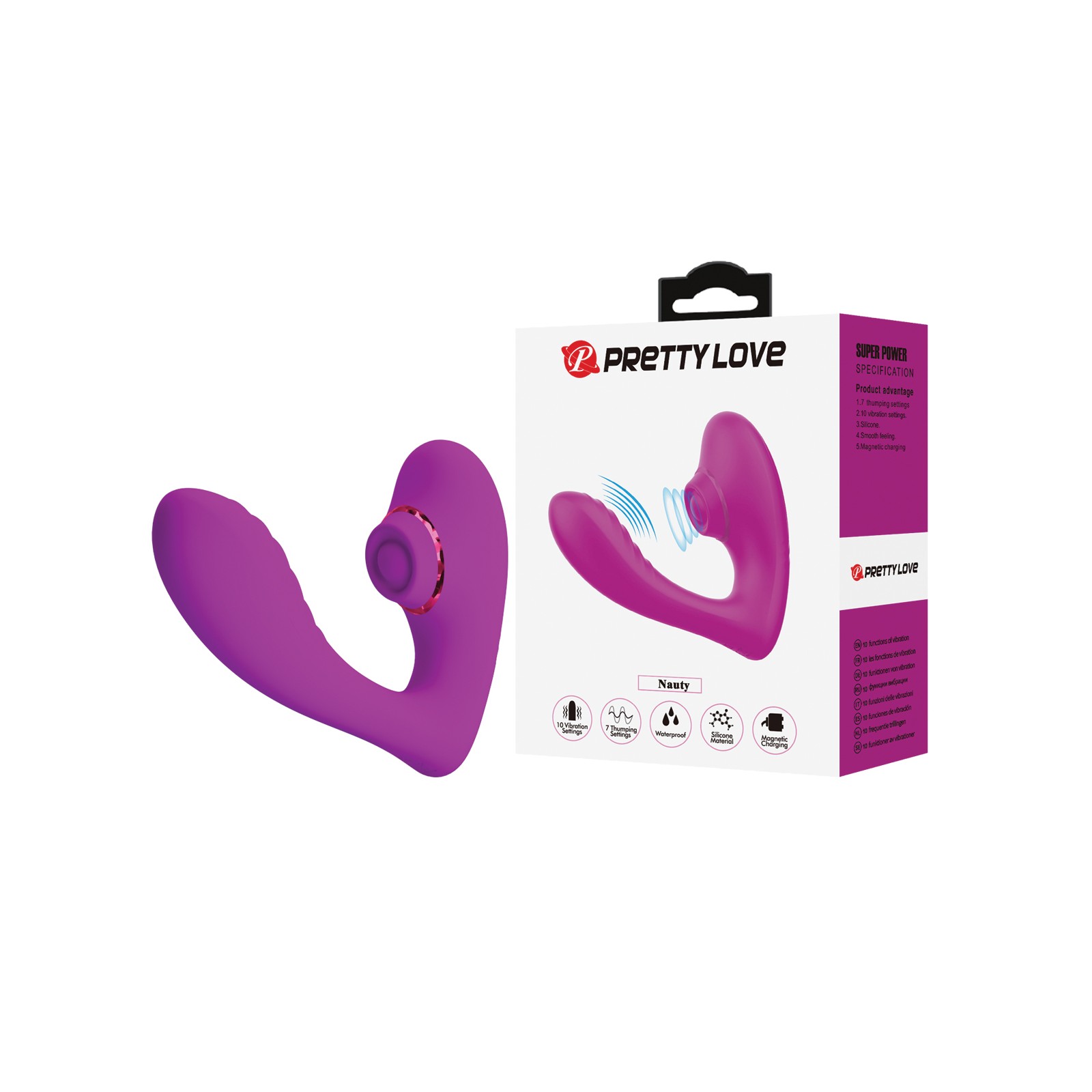 Pretty Love Nauty Thumping Vibrating Insertable