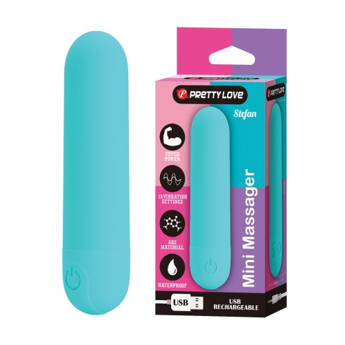 Pretty Love Stephan Mini Massager Bullet - Aqua