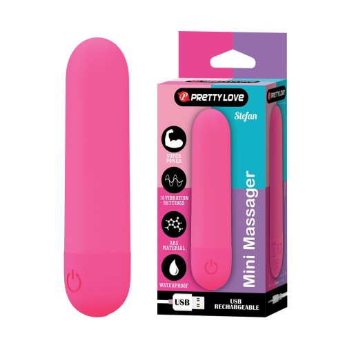 Pretty Love Stephan Mini Massager Bullet Hot Pink