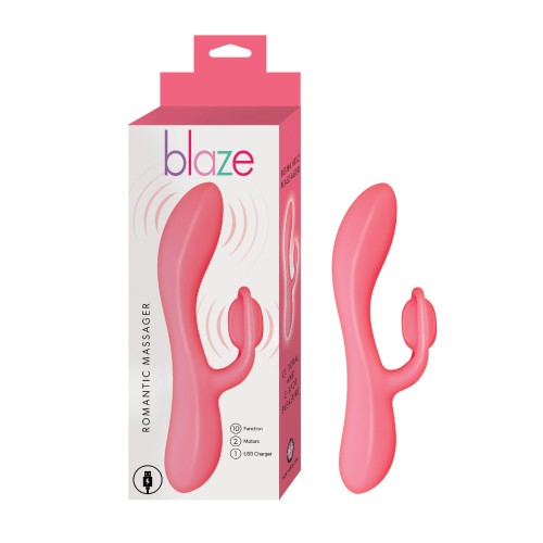 Blaze Romantic Massager Red Powerful Dual Motor