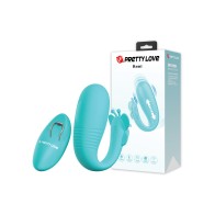 Vibrador Remi de Amor Bonito con Movimiento de Empuje - Aqua