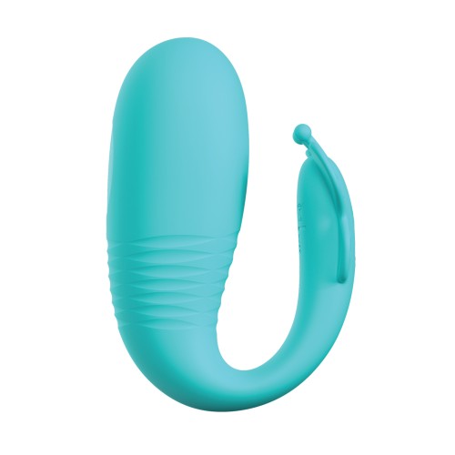 Vibrador Remi de Amor Bonito con Movimiento de Empuje - Aqua