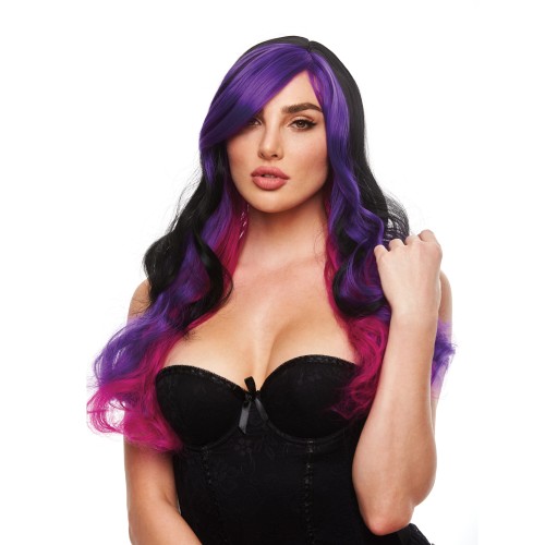 Pleasure Wigs Brandi - Black and Purple