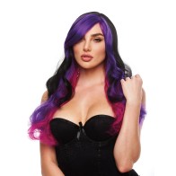 Pleasure Wigs Brandi - Black and Purple