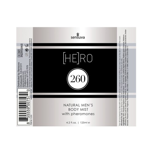 Body Mist Masculino Sensuva Hero