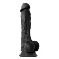 Colours Pleasures 7 Inch Dong with Balls and Suction Cup Black