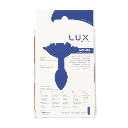 Lux Active Red Rose Silicone Anal Plug