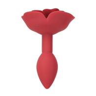 Lux Active Red Rose Silicone Anal Plug