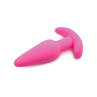 Bang! 21X Vibrating Silicone Butt Plug w/Remote - Pink