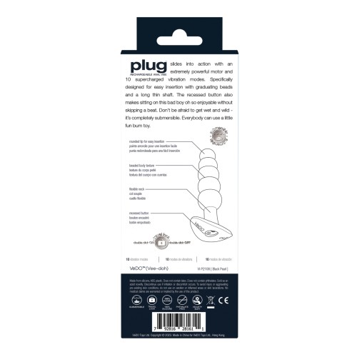 VeDO Rechargeable Anal Plug Black