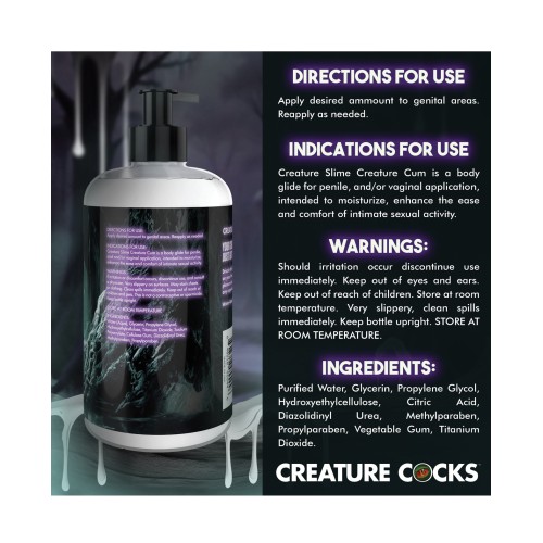 Lubricante Creature Slime Jizz de Creature Cocks 16oz Sin Olor