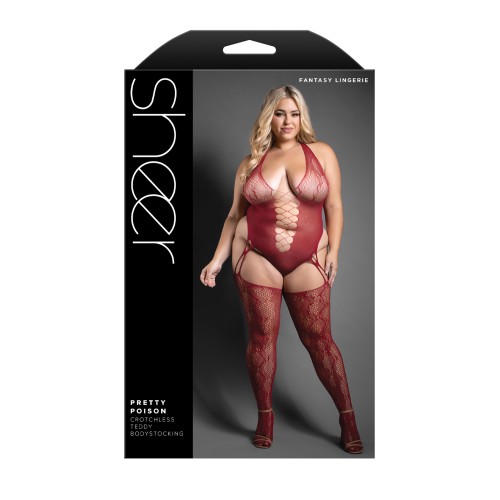 Body Stocking Halter de Piel de Serpiente - Atrevido y Coqueto