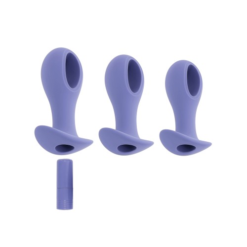 Evolved Hole Punch Anal Plug Set - Purple