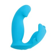 Evolved Spread Your Wings Rabbit Vibrator - Blue