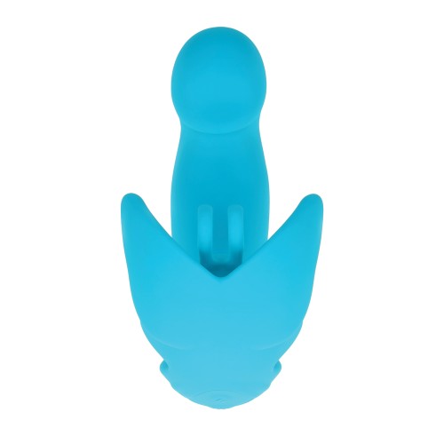 Evolved Spread Your Wings Rabbit Vibrator - Blue