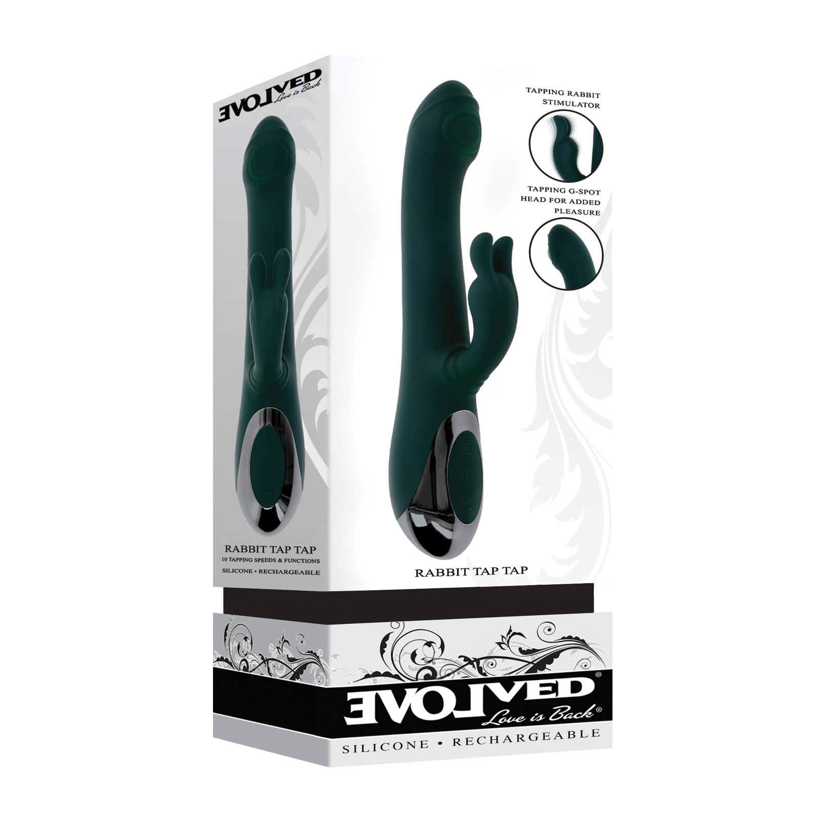 Evolved Vibrador Conejito Tap Tap para Sensaciones Juguetonas