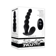 Evolved Bead Me Up Curved Anal Vibrator with Remote for Excitement