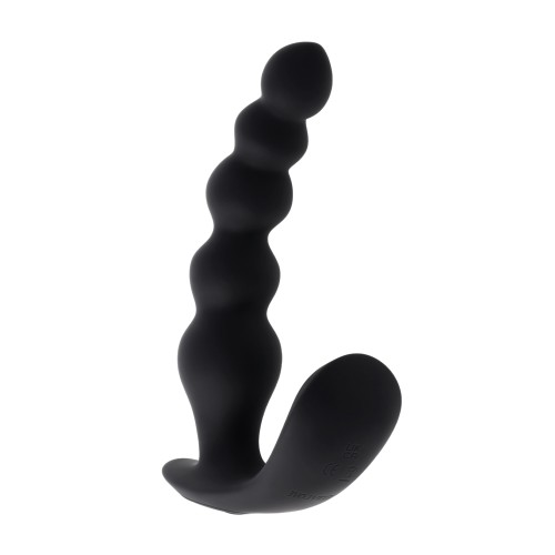 Evolved Bead Me Up Curved Anal Vibrator with Remote for Excitement