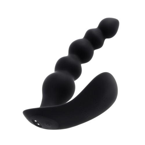 Evolved Bead Me Up Curved Anal Vibrator with Remote for Excitement