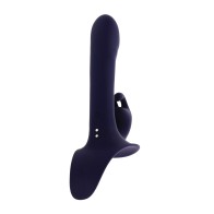 Evolved Giving Vibes Bunny Eared Strap-On for Couples