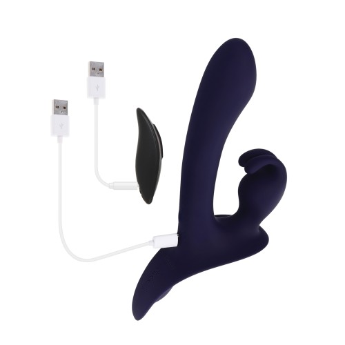 Evolved Giving Vibes Bunny Eared Strap-On for Couples