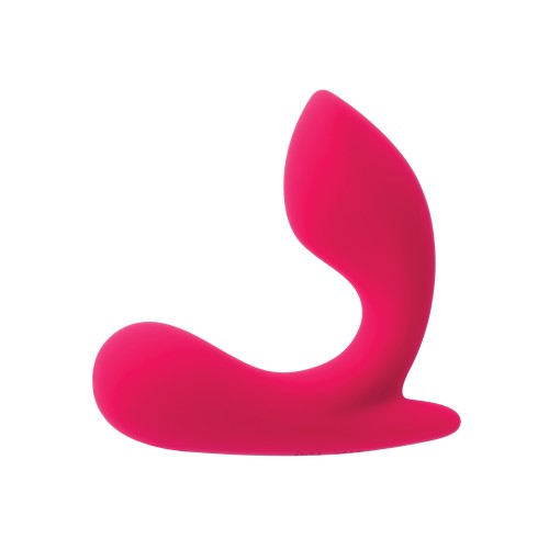 Gender X All About the Bass Curved Stimulator Remote Pink