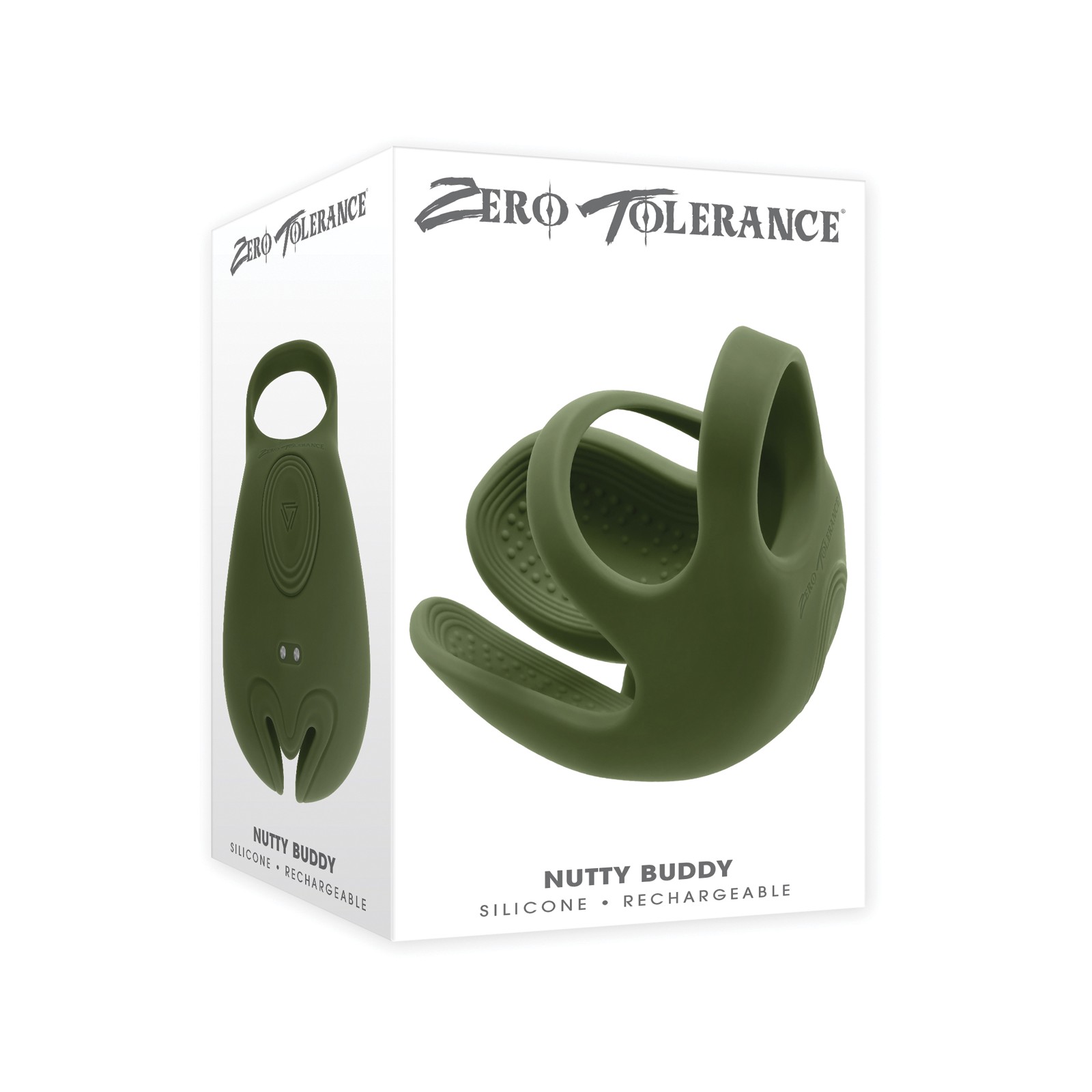 Zero Tolerance Nutty Buddy Vibrador Pene Testículos Verde