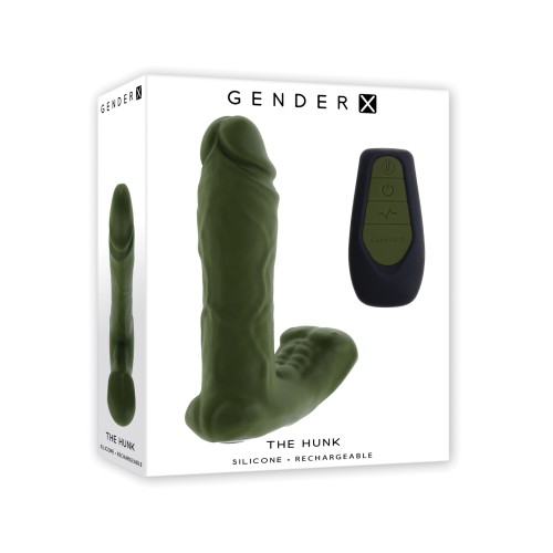 Gender X Hunk Vibrador Anal Dual Control Remoto Verde