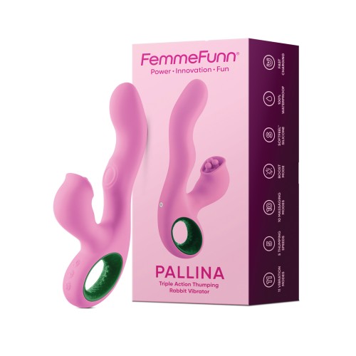 Conejito de Acción Triple Femme Funn Pallina Rosa