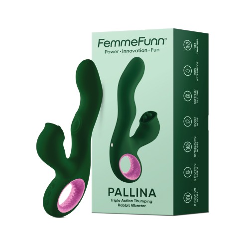 Femme Funn Pallina Triple Action Rabbit Green