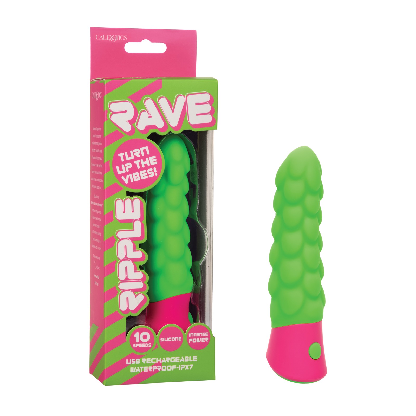 Vibrador Rave Ripple Verde Rosa