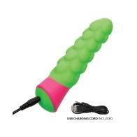 Rave Ripple Vibrator Green Pink