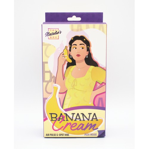 Vibrador de Pulso de Aire y G-Spot Banana Cream Amarillo