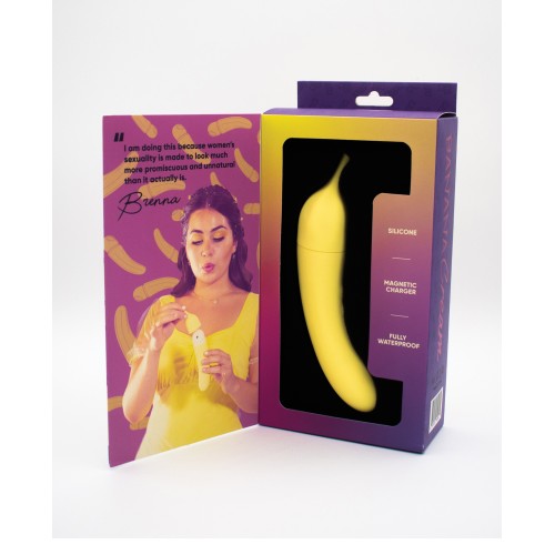 Vibrador de Pulso de Aire y G-Spot Banana Cream Amarillo