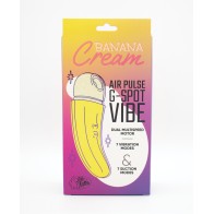 Banana Cream Air Pulse & G-Spot Vibrator Yellow