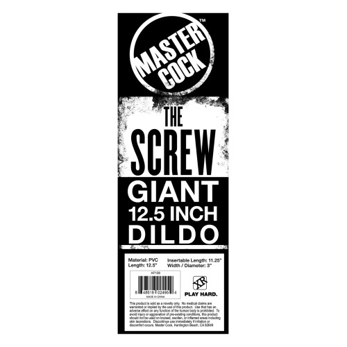 Giant 12.5 Inch Screw Dildo for Extreme Pleasure