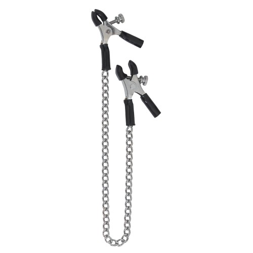 Spartacus Adjustable Nipple Clamps with Chain