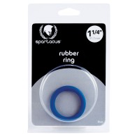 Spartacus 1.25 Rubber Cock Ring Blue