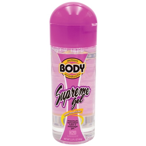 Gel a base de agua Body Action Supreme - 2.3 oz