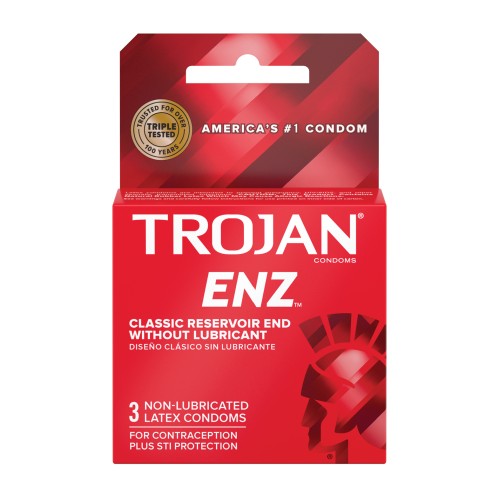 Caja de Condones Trojan Enz Sin Lubricar