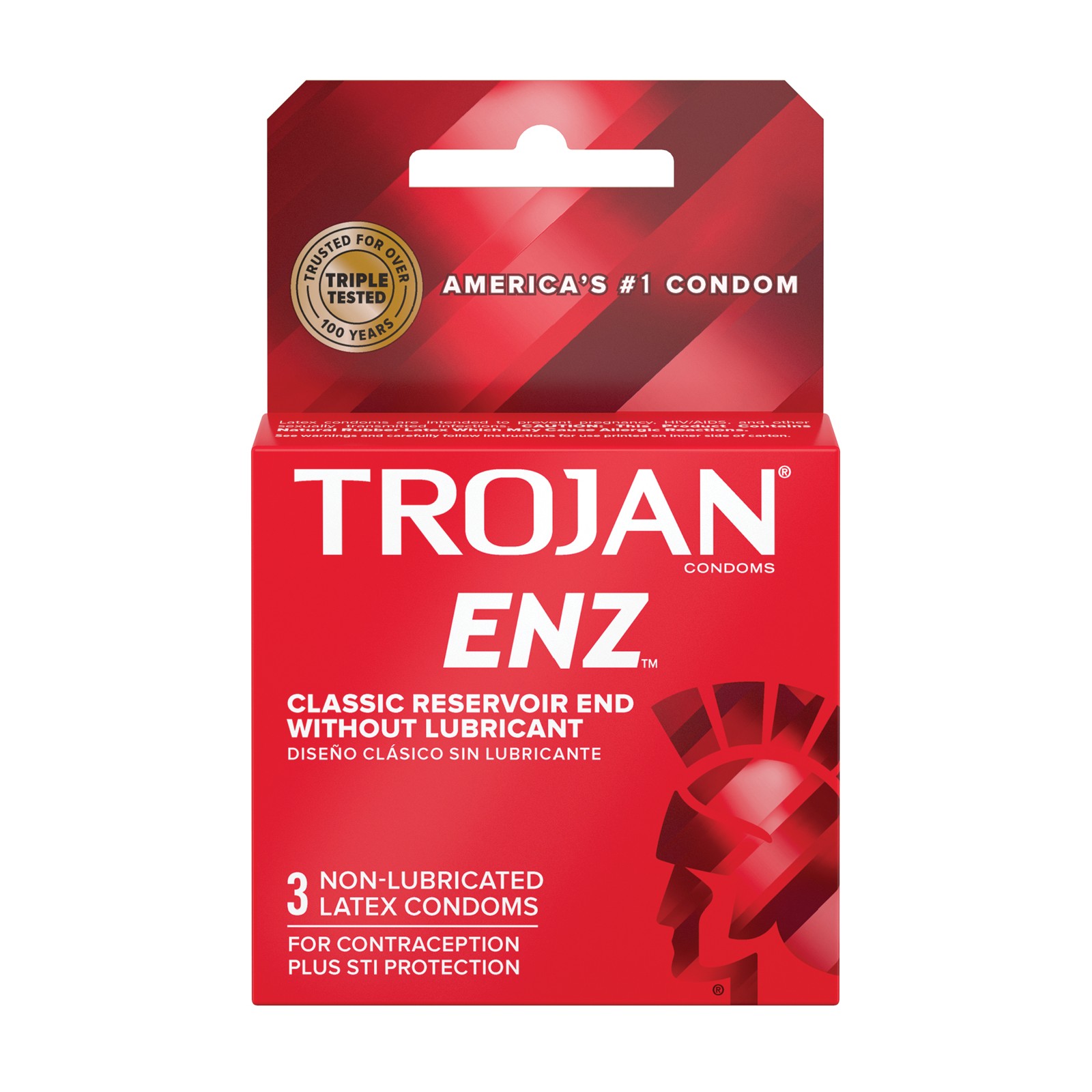 Caja de Condones Trojan Enz Sin Lubricar