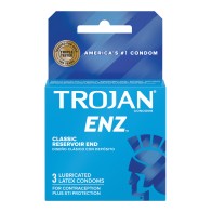 Condones Lubricados Trojan Enz Caja de 3