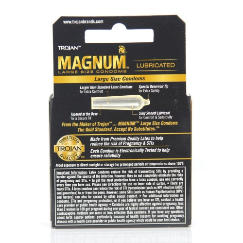 Condones Trojan Magnum Caja de 3