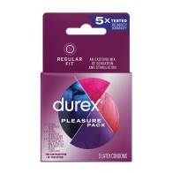 Durex Condom Pleasure Pack Box of 3