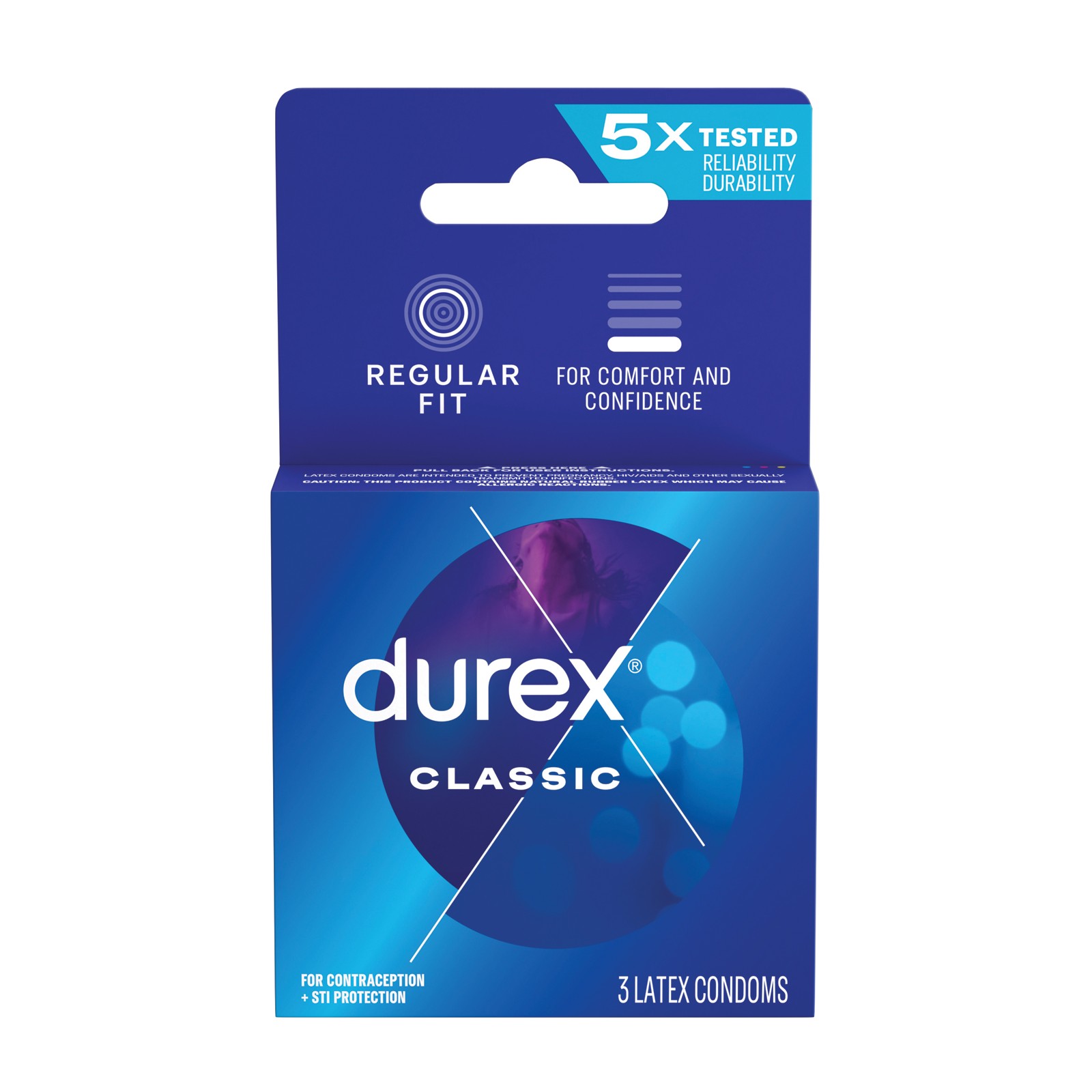 Durex Classic Extra Large Condoms - Box of 3